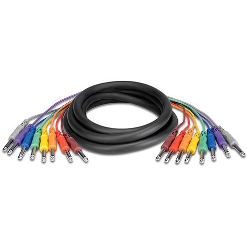 Hosa Technology CPP805 8-Channel Male 1 4" Phone to Male 1 4" Phone Snake Cable - 16