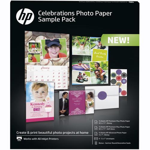 HP Celebrations Photo Paper Sample Pack