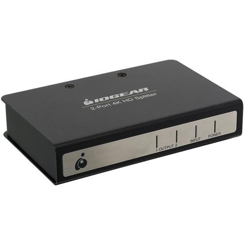 IOGEAR 2-Port DCI 4K HDMI Splitter with Signal Booster