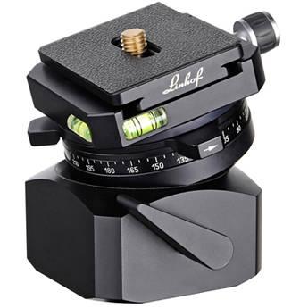 Linhof Large Leveling Head II with Panorama Plate, Dovetail Guide, and Dovetail Track Plate
