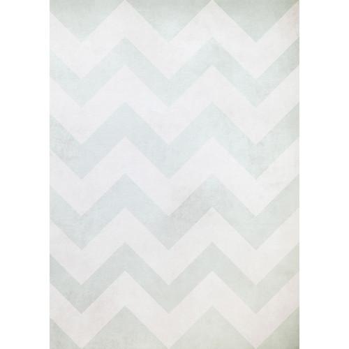 Westcott Washed Chevron Matte Vinyl Backdrop with Grommets