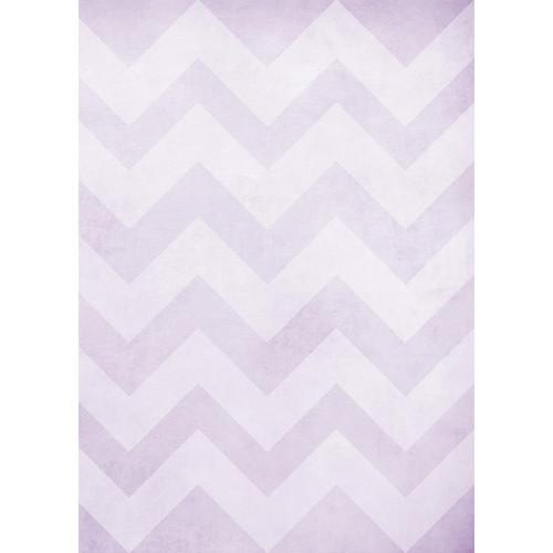 Westcott Washed Chevron Matte Vinyl Backdrop with Grommets
