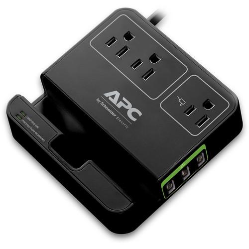 APC Essential SurgeArrest 3-Outlet Surge Protector with USB Charging
