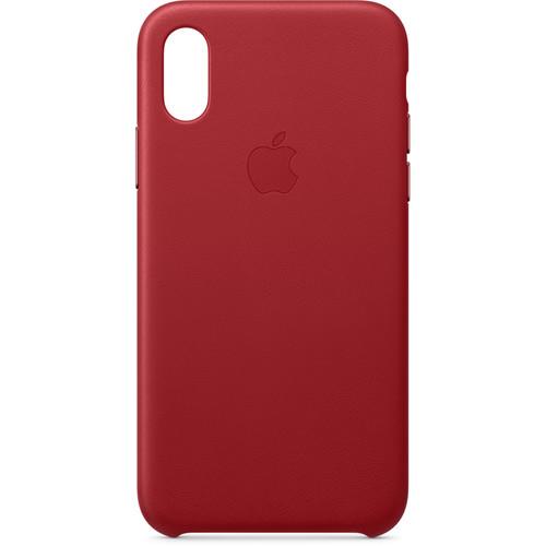 Apple iPhone Xs Leather Case RED