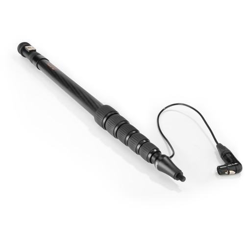 Auray CFP-68R Carbon Fiber Telescoping Boom Pole with Internal Cable & Side Exit XLR Base