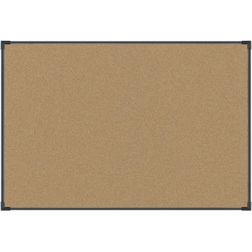 Best Rite Black Splash-Cork Tackboard with Aluminum Ultra Trim