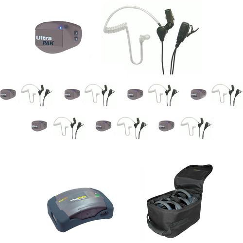 Eartec 1-Hub, 8 Ultrapak, 8 SST Headsets and Batteries, Charger, Soft Sided Case
