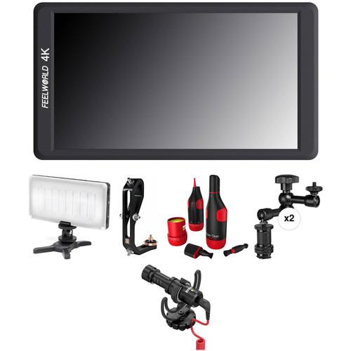 FeelWorld F570 5.7" 4K On-Camera Monitor SIMPLY GIMBAL Adapter & Accessories Kit