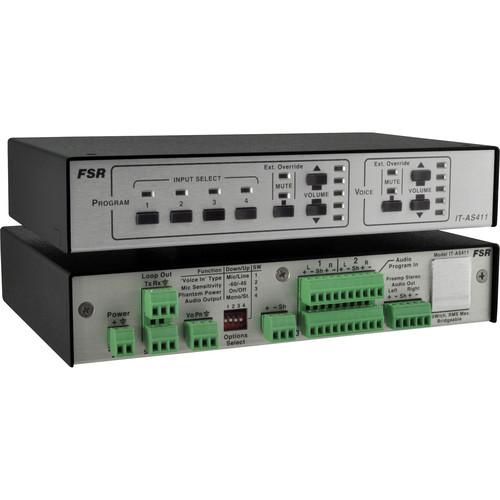 FSR 4x1 Audio Switcher with Mic Line Voice Mixer