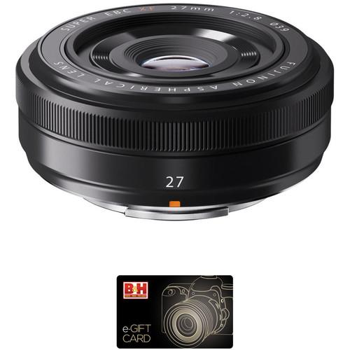 FUJIFILM XF 27mm f 2.8 Lens with Gift Card Kit