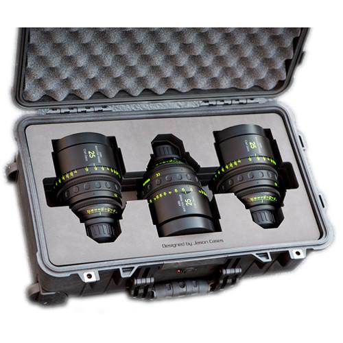 Jason Cases Protective Case for 3 Arri Zeiss Master Prime Lenses