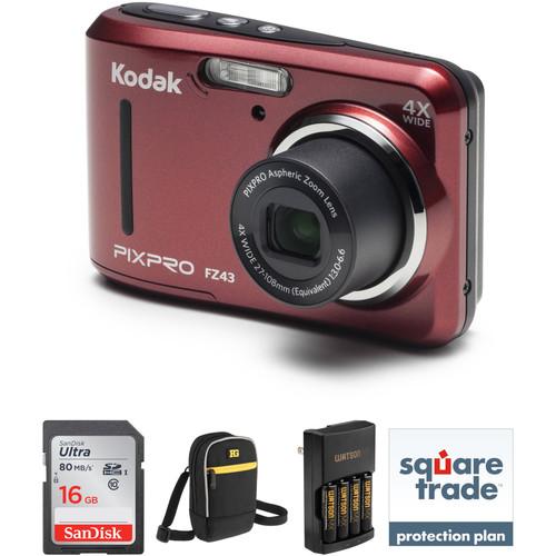 Kodak PIXPRO FZ43 Digital Camera Deluxe Kit