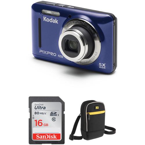 Kodak PIXPRO FZ53 Digital Camera with Accessory Kit