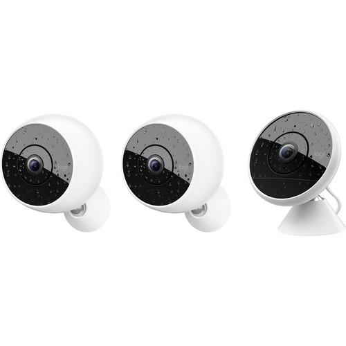 Logitech Circle 2 1 Wired 2MP & 2 Wire-Free 2MP Cameras Multi-Pack