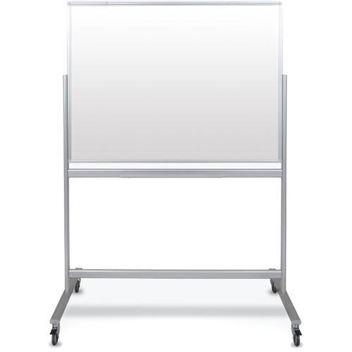 Luxor Double-Sided Mobile Magnetic Glass Marker Board