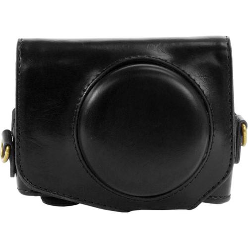 MegaGear Ever Ready PU Leather Camera Case with Strap for Canon PowerShot G7 X