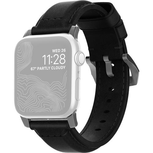 Nomad Traditional Leather Watch Strap for 42mm 44mm Apple Watch