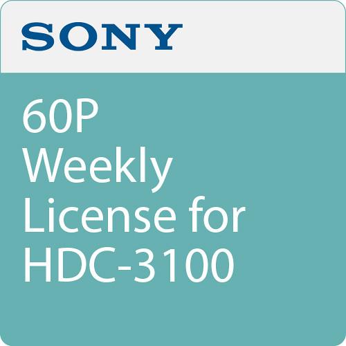 Sony 60P Weekly License for HDC-3100
