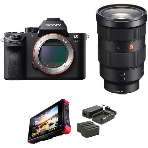 Sony Alpha a7S II Mirrorless Digital Camera with 24-70mm f 2.8 Lens and External Monitor Kit