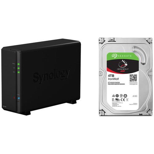 Synology DiskStation 4TB DS118 1-Bay NAS Enclosure Kit with Seagate NAS Drives