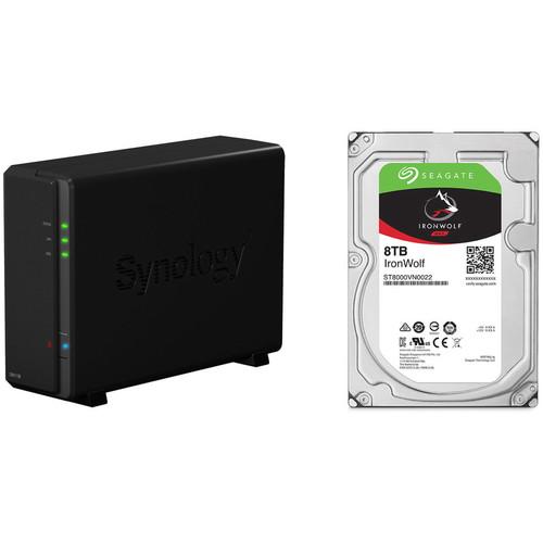 Synology DiskStation 8TB DS118 1-Bay NAS Enclosure Kit with Seagate NAS Drives