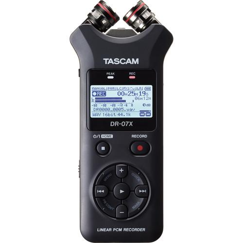 Tascam DR-07X Stereo Handheld Digital Audio Recorder with USB Audio Interface