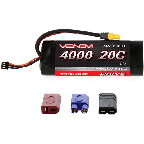 Venom Group Venom 20C 2S 4000mAh 7.4V Lipo Battery For Tamiya Cars