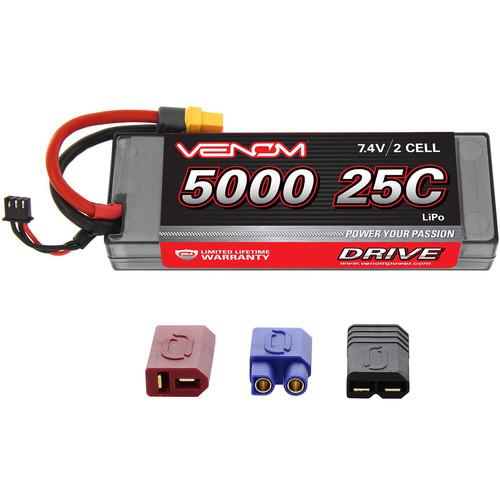 Venom Group Venom 25C 2S 5000mAh 7.4V Hard Case Lipo Battery With Universal Plug System