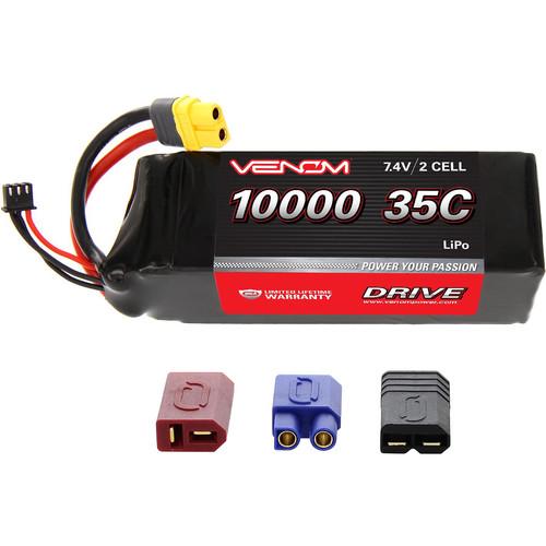 Venom Group Venom 35C 2S 7.4V 10000mAh Lipo Battery With Universal Plug System