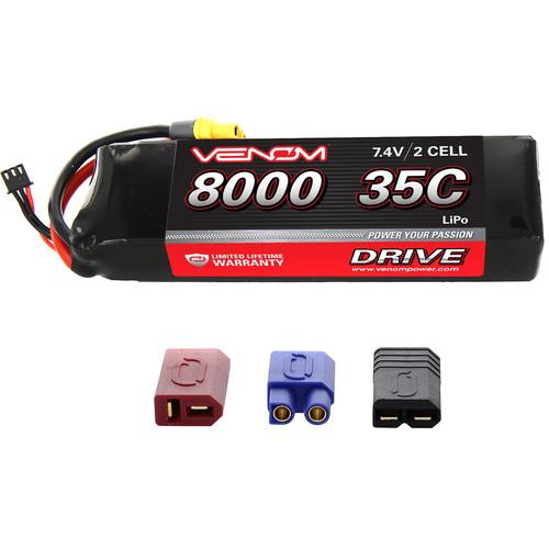 Venom Group Venom 35C 2S 7.4V 8000mAh Lipo Battery With Universal Plug System