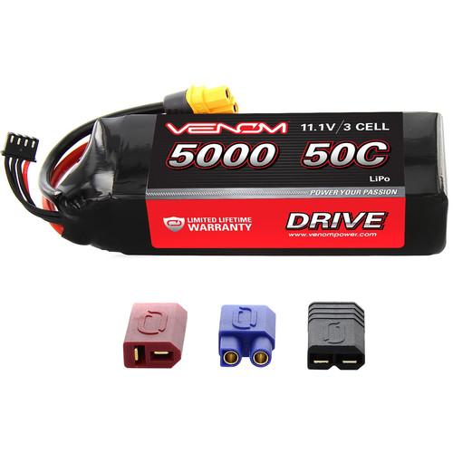 Venom Group Venom 50C 3S 5000mAh 11.1V Lipo Battery With Universal Plug System