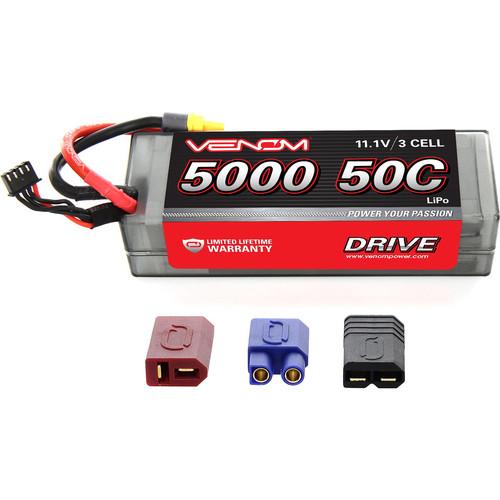 Venom Group Venom 50C 3S 5000mAh 11.1V Lipo Hardcase Battery With Universal Plug
