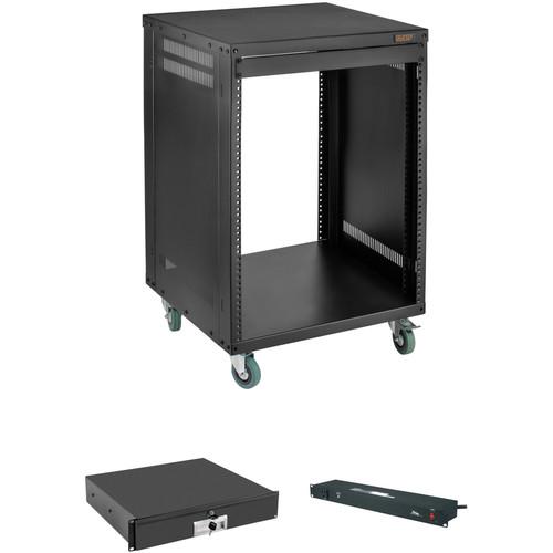 Auray ERS-12U Equipment Rack with Drawer and Power Conditioner Kit