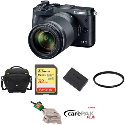 Canon EOS M6 Mirrorless Digital Camera with 18-150mm Lens Deluxe Kit