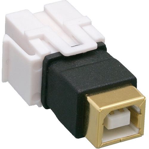 Comprehensive Keystone Jack Feedthrough Module USB 2.0 Type-B Female to USB Type-B Female Adapter