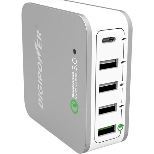 DigiPower 5-Port Home Charger with Quick Charge 3.0