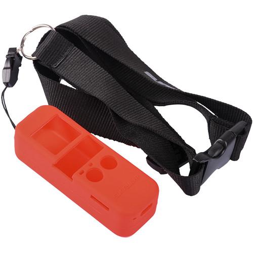 DigitalFoto Solution Limited Silicone Case With Lanyard Neck Strap For DJI Osmo Pocket