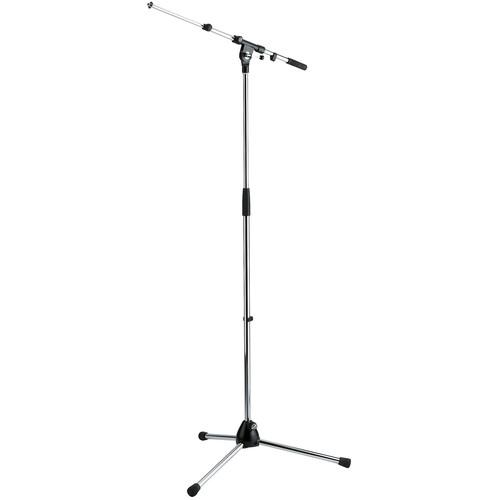 K&M 210 9 Tripod Microphone Stand with Telescoping Boom