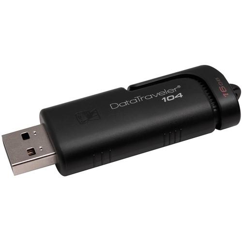 Kingston 16GB DataTraveler 104 USB 2.0 Flash Drive