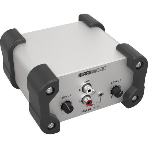 Klark Teknik DI 10P Stereo Passive Direct Box with Summed Mono Output
