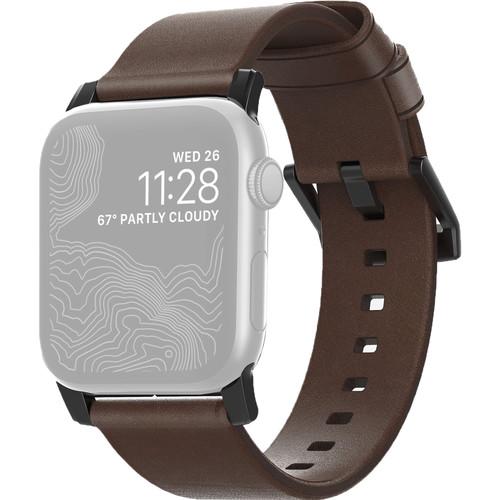 Nomad Modern Leather Watch Strap for 42mm 44mm Apple Watch