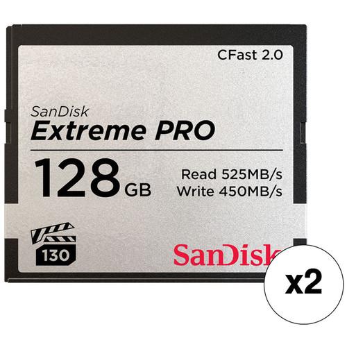 SanDisk 128GB Extreme PRO CFast 2.0 Memory Card Kit