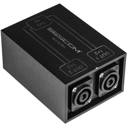 Sescom SpeakON Parallel Splitter Audio Box NL4 to Two NL4 Chassis Connectors