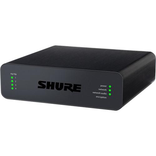 Shure Microflex Advance 4-Channel Dante Mic Line Audio Network Interface Unit