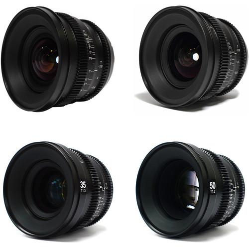SLR Magic MicroPrime Cine 12, 18, 35, and 50mm Super 35 FF Lens Kit