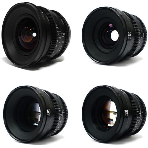 SLR Magic MicroPrime Cine 15, 25, 50, and 75mm Full-Frame Lens Kit