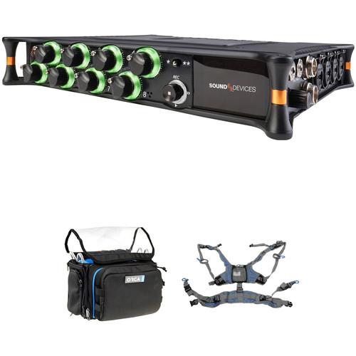 Sound Devices MixPre-10T Multi-Channel Audio Recorder with OR-28 Bag and Harness Kit