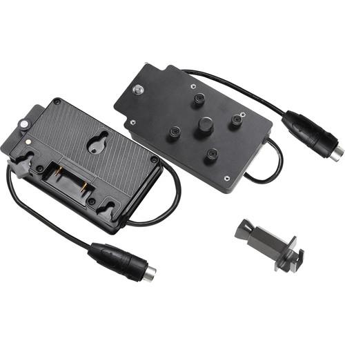 VELVETlight Gold Mount to XLR3 IP54 Battery Plate for MINI 1 LED Light