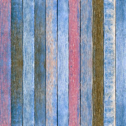 Westcott Rustic Wood Pattern Art Canvas Backdrop with Hook-and-Loop Attachment