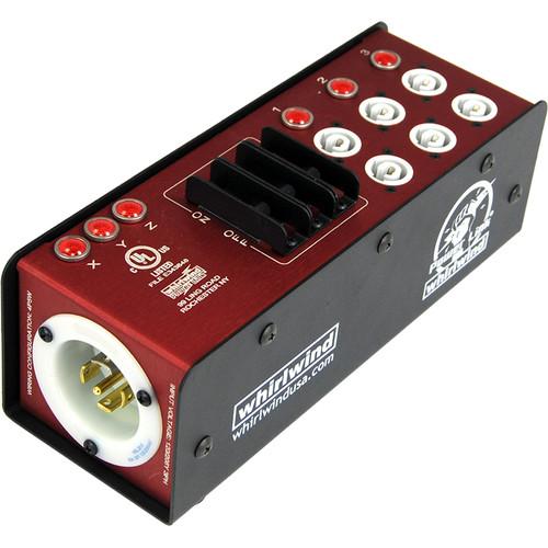 Whirlwind Power Link - PL2 Stringer, L2130 Chassis Inlet, PowerCon 20A Outlets, Indicator Lamps, Circuit B